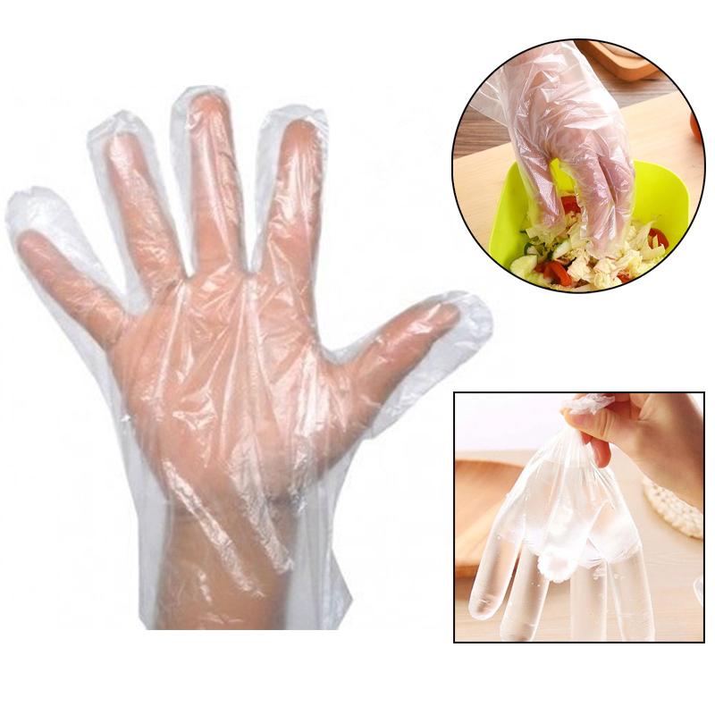 0670 Plastic Transparent Disposable Clear Gloves (White) (100pc) 0670 Plastic Transparent Disposable Clear Gloves (White) (100pc)